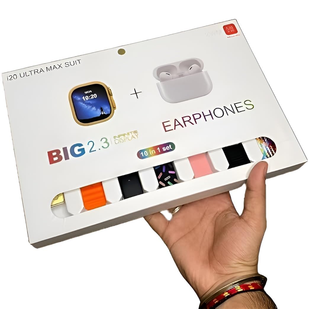I20 Ultra Max suit Smart Watch 10 in 1 box
