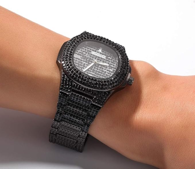 Moca Jewelry Iced Out Fashion Big Dial