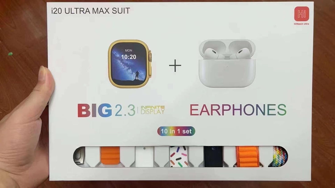 I20 Ultra Max suit Smart Watch 10 in 1 box