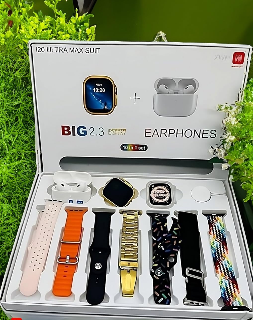 I20 Ultra Max suit Smart Watch 10 in 1 box